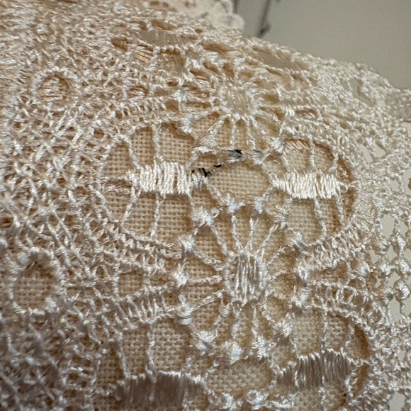 Vintage Toilet Paper Roll Holder Hand made 2 Roll Italian Lace Crochet - Picture 5 of 5